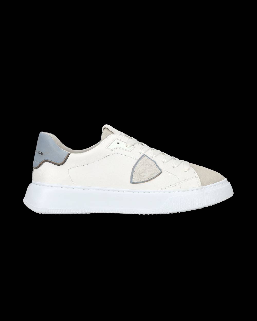 Philippe Model Sneaker casual Temple da uomo in pelle - Azzurro e bianco 50% di sconto con spedizione gratuita