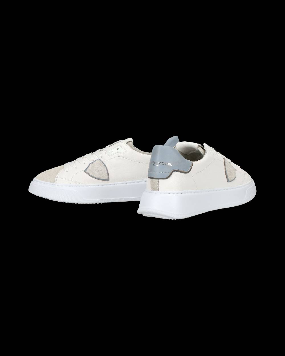 Philippe Model Sneaker casual Temple da uomo in pelle - Azzurro e bianco 50% di sconto con spedizione gratuita