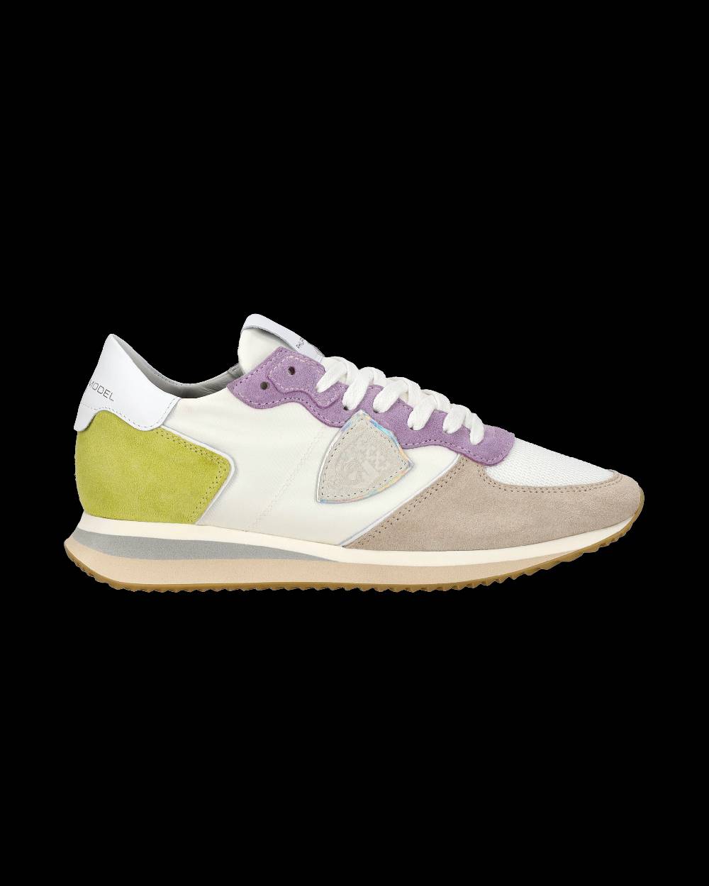 Philippe Model Sneaker casual Trpx da donna in nylon e pelle - Bianco e viola Trasporto libero internazionale