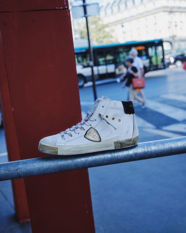 Philippe Model Sneaker high Paris donna - bianco e oro Sconti questo mese