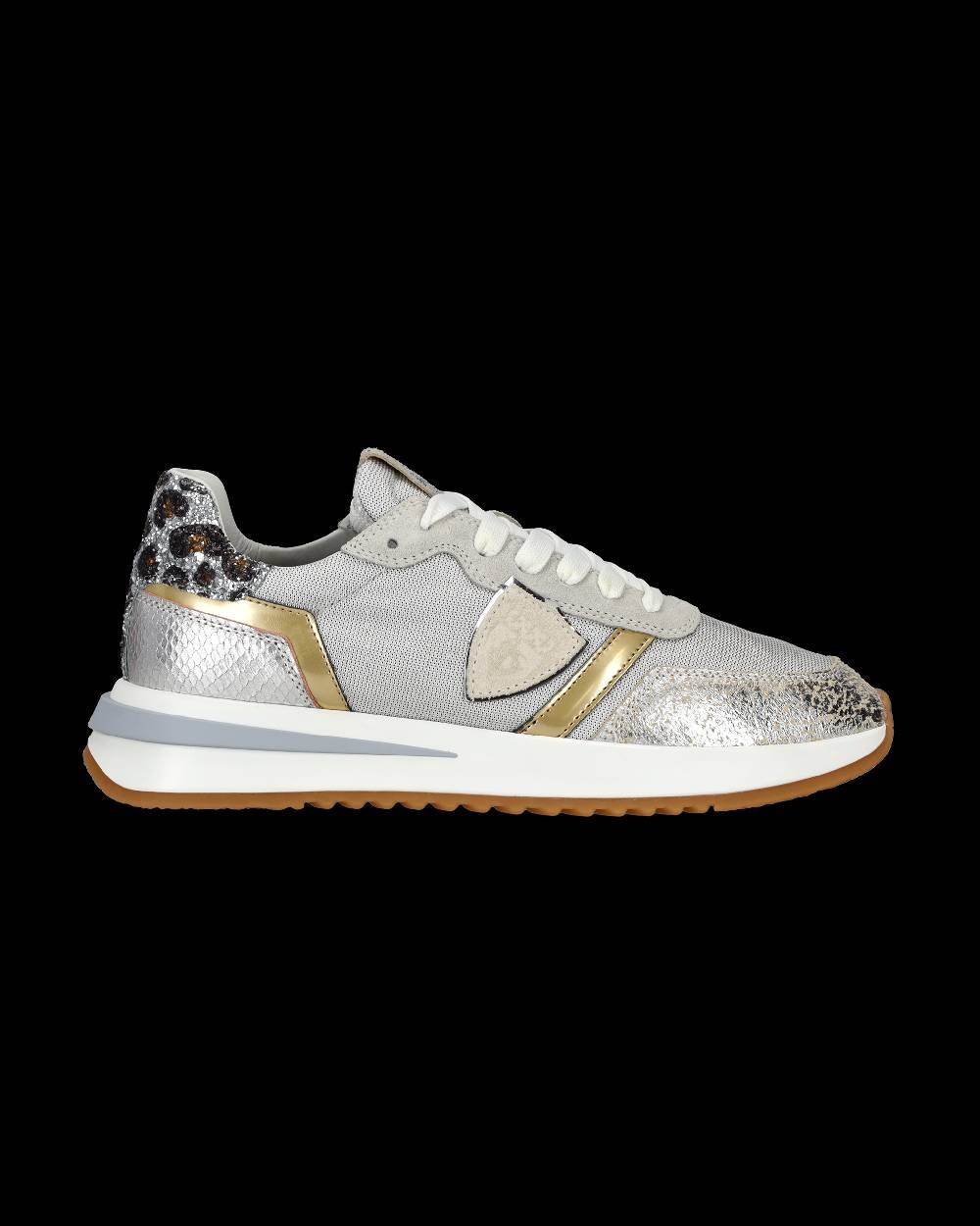 Philippe Model Sneaker basse Tropez 2.1 donna - bianco, argento e animalier Italia