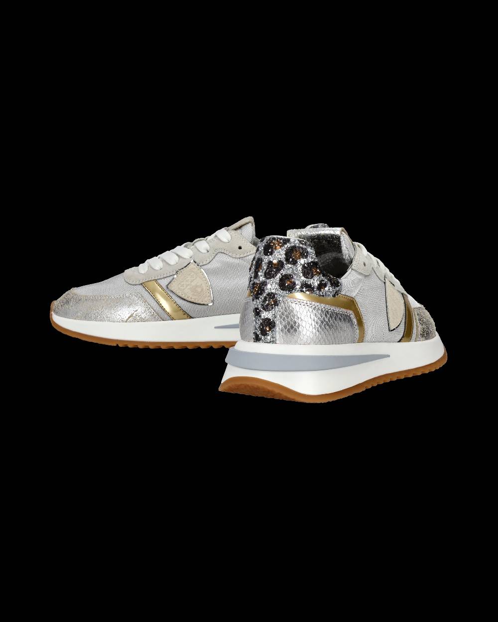 Philippe Model Sneaker basse Tropez 2.1 donna - bianco, argento e animalier Italia