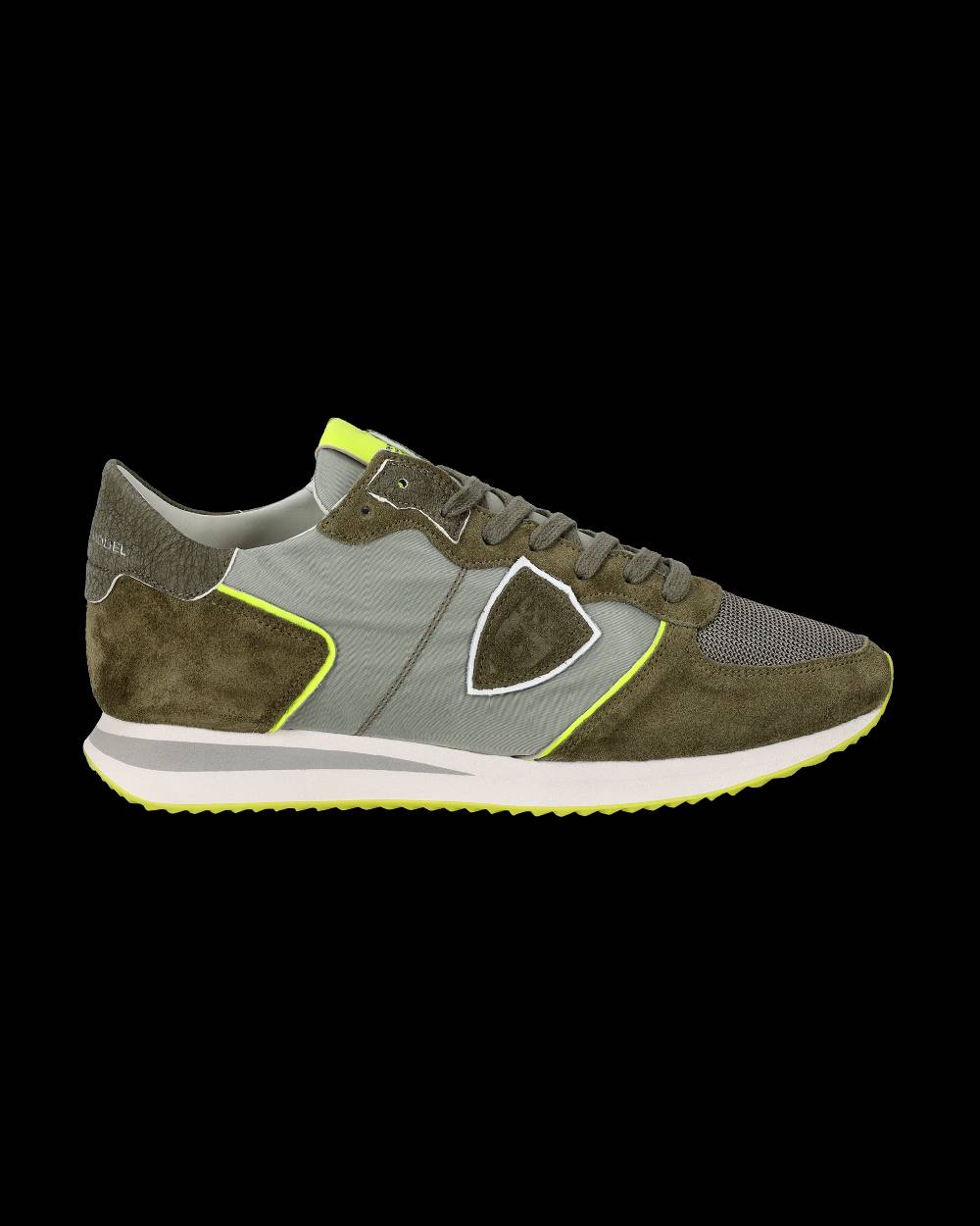 Philippe Model Sneakers Trpx da Uomo Verde militare e Gialle in Tessuto Tecnico Qualità Garantita