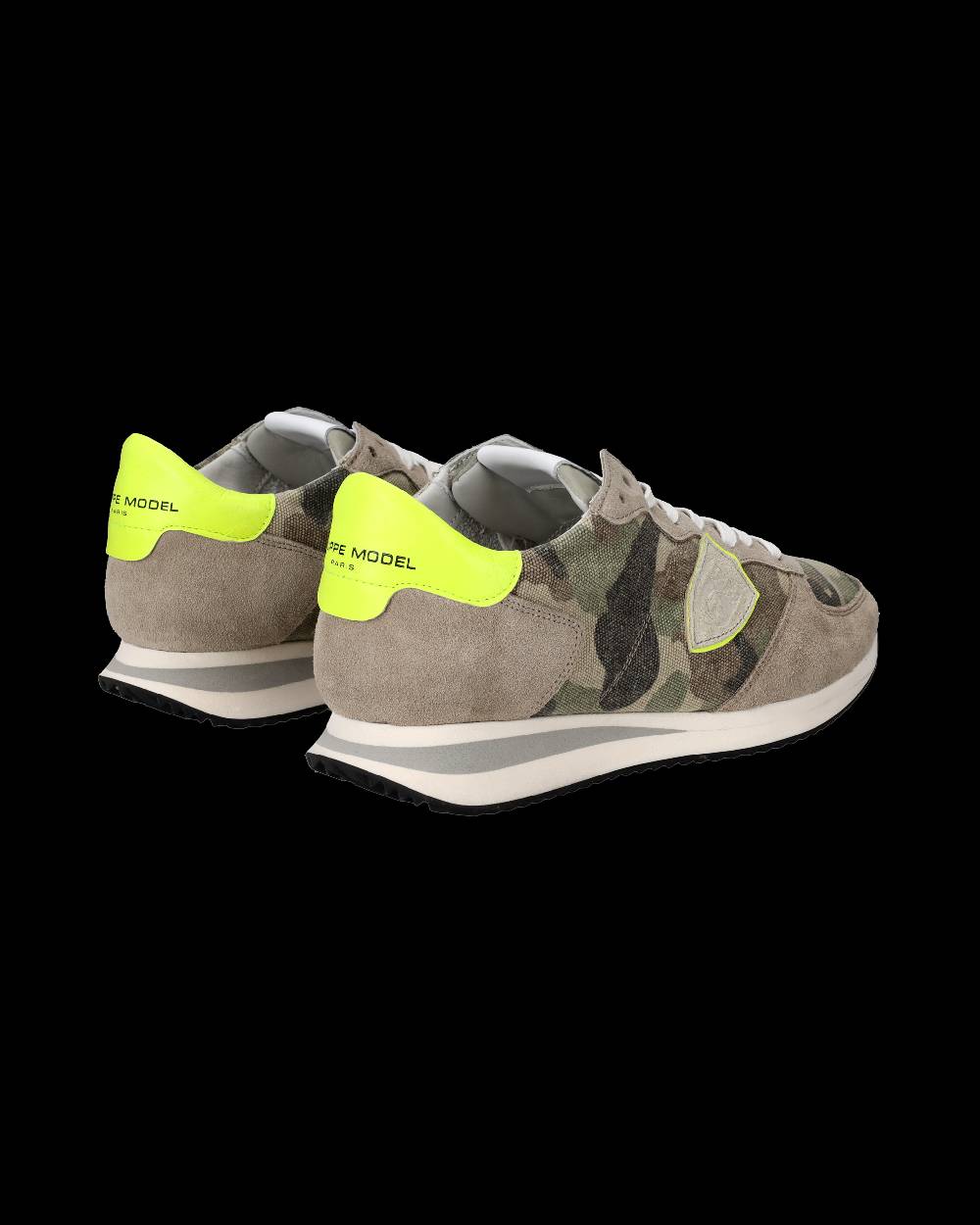 Philippe Model Sneakers Trpx da Uomo Verdi e Gialle in Tessuto Tecnico Acquista Ora