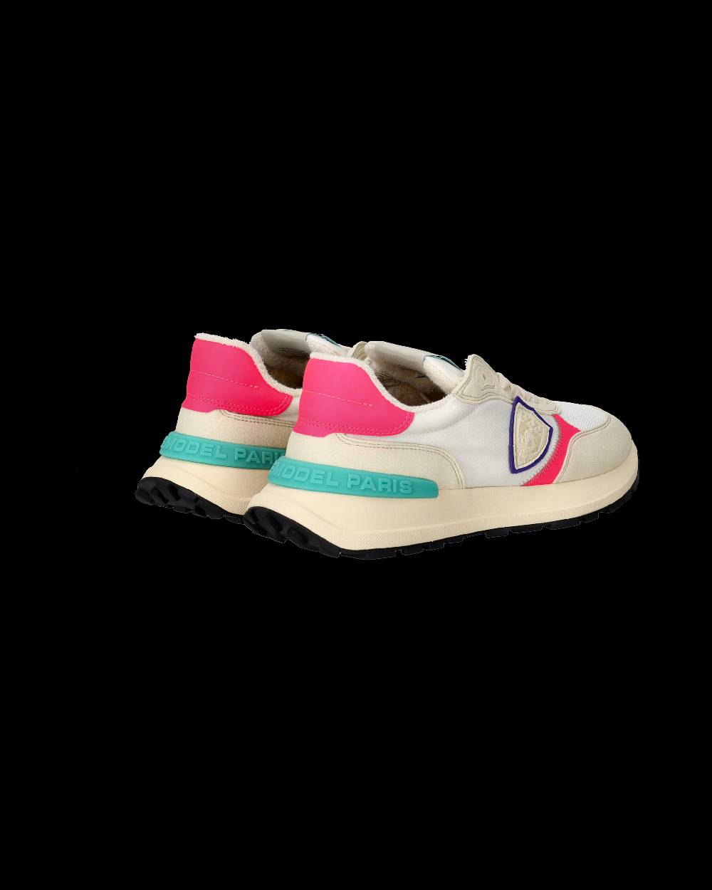 Philippe Model Sneakers Antibes da Donna Bianche e Fucsia in Tessuto Tecnico Consegna Veloce