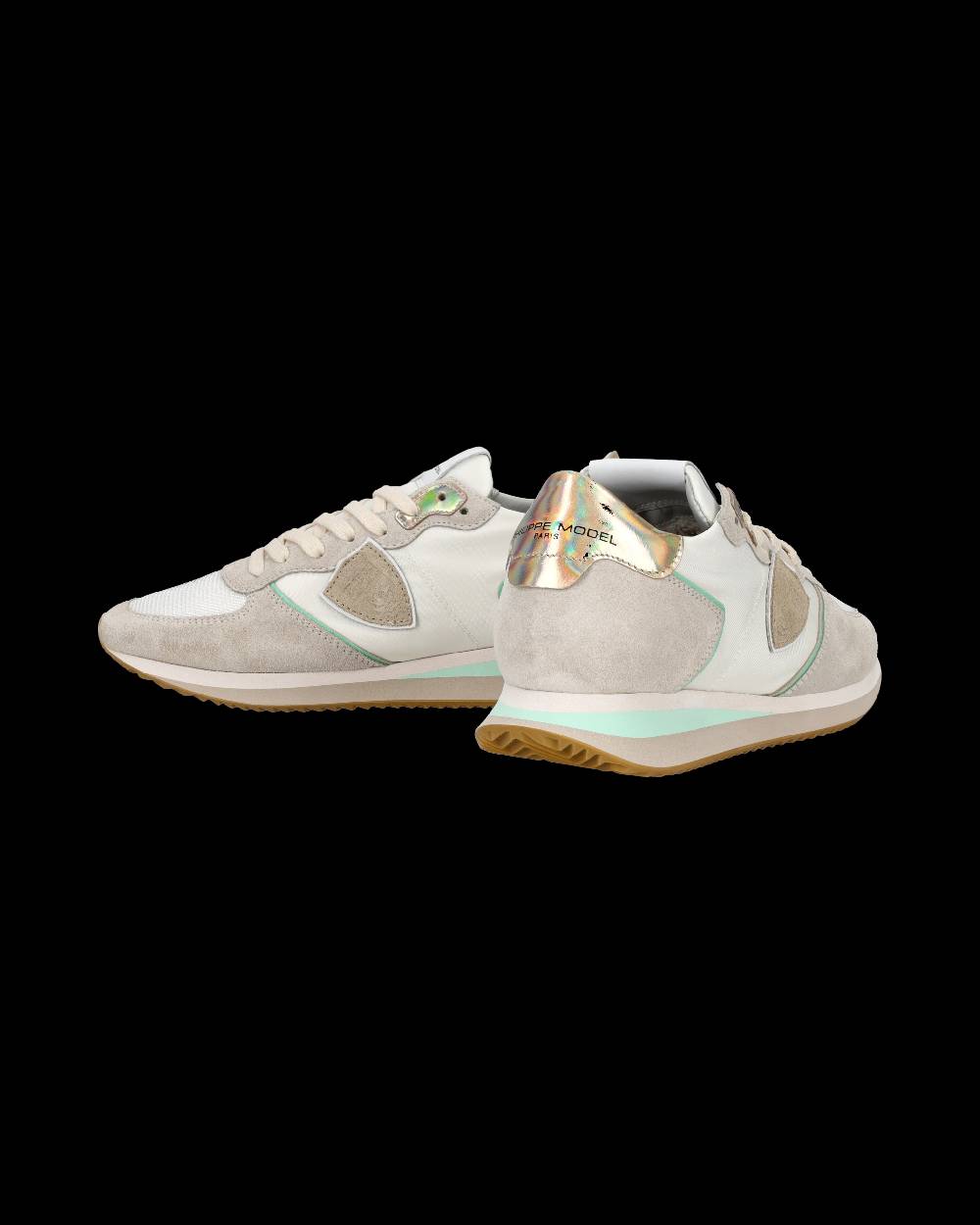 Philippe Model Sneaker bassa Trpx donna - bianco, acqua e oro Shopping Online