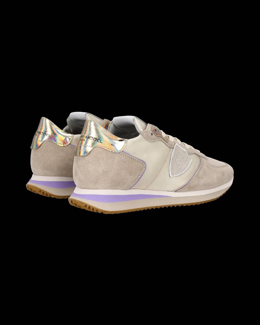 Philippe Model Sneaker bassa Trpx donna - beige e violetto Affare Del Giorno