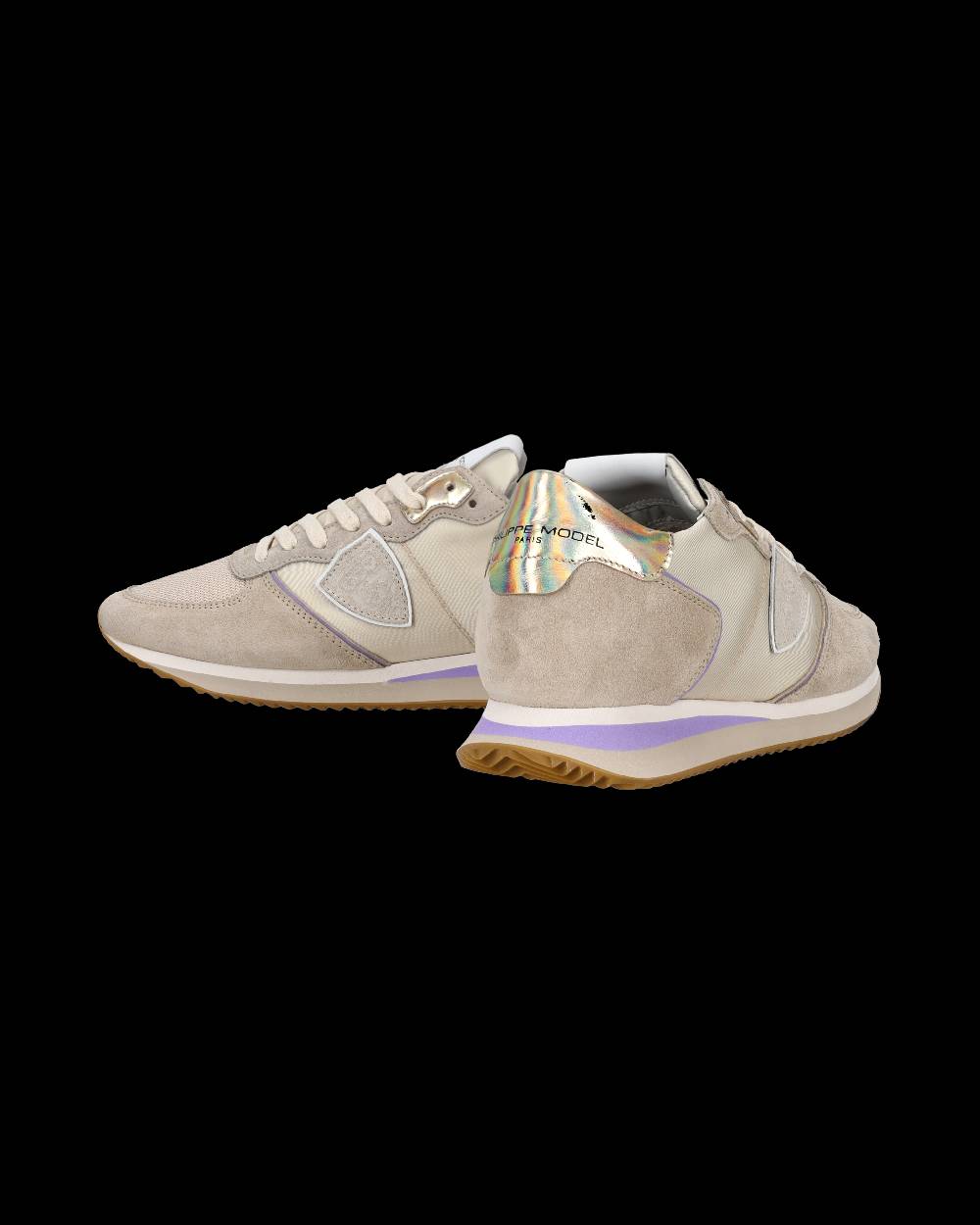 Philippe Model Sneaker bassa Trpx donna - beige e violetto Affare Del Giorno