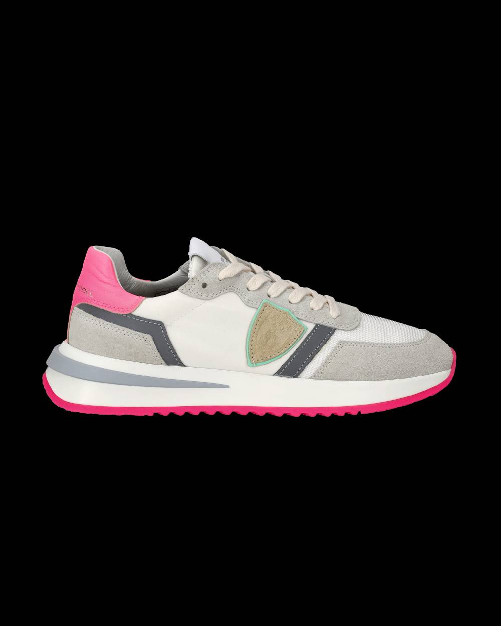 Philippe Model Sneakers Tropez 2.1 da Donna Bianche e Fucsia in Tessuto Tecnico Prezzo Ridotto
