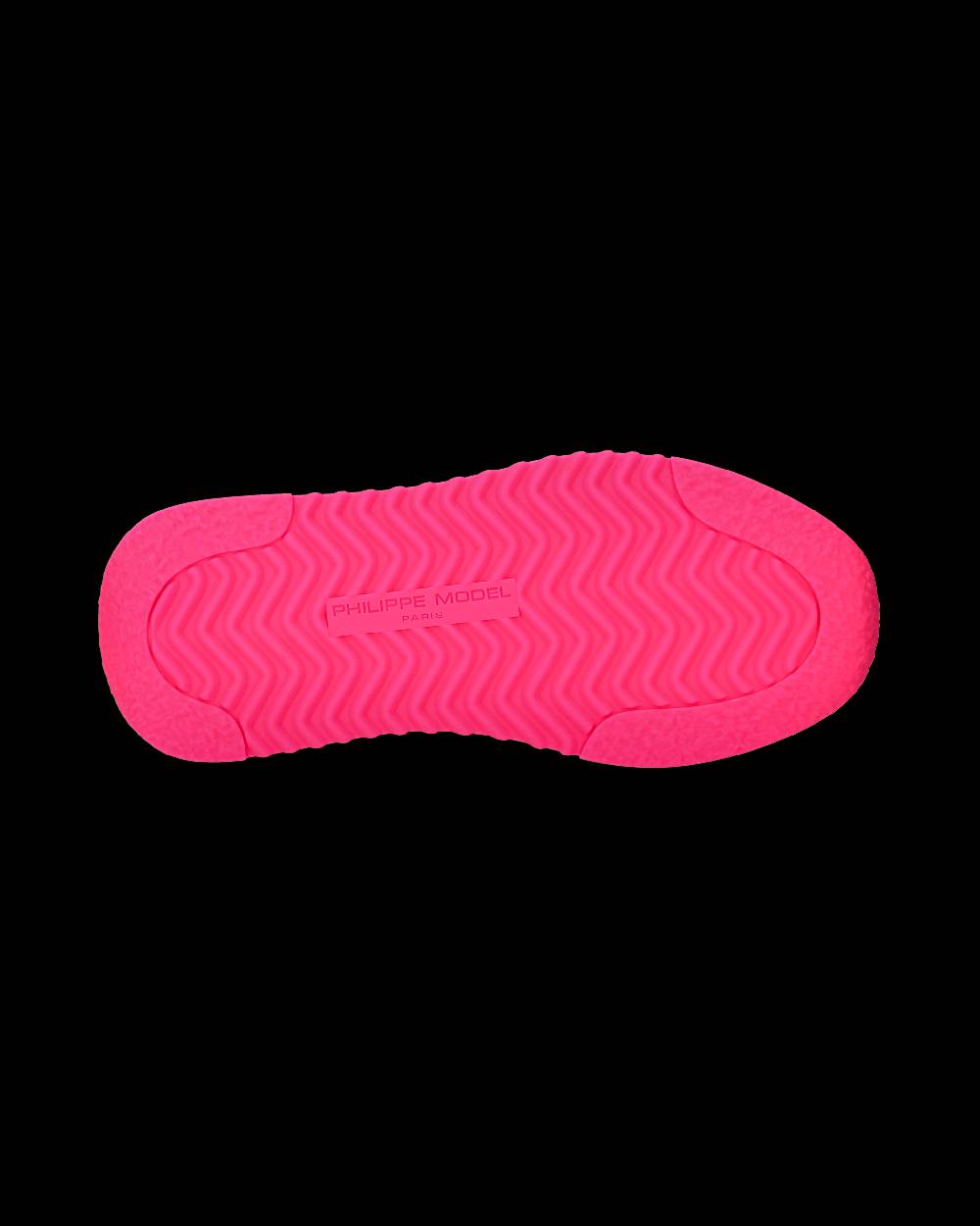 Philippe Model Sneakers Tropez 2.1 da Donna Bianche e Fucsia in Tessuto Tecnico Prezzo Ridotto
