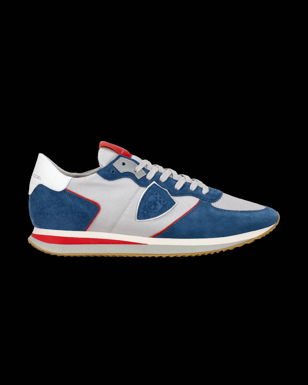 Philippe Model Sneaker casual Trpx da uomo in nylon e pelle - Denim e grigio Presa