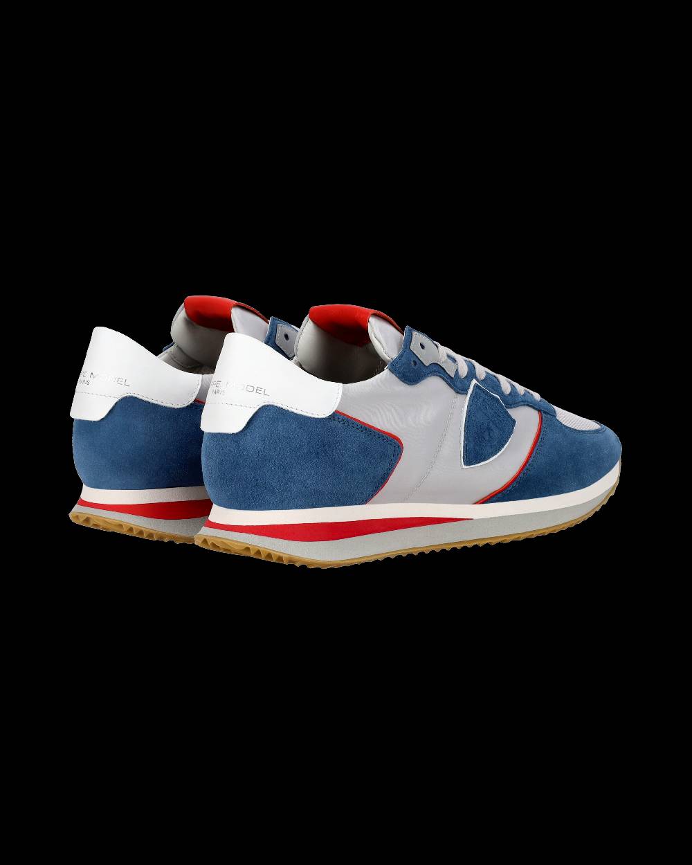 Philippe Model Sneaker casual Trpx da uomo in nylon e pelle - Denim e grigio Presa