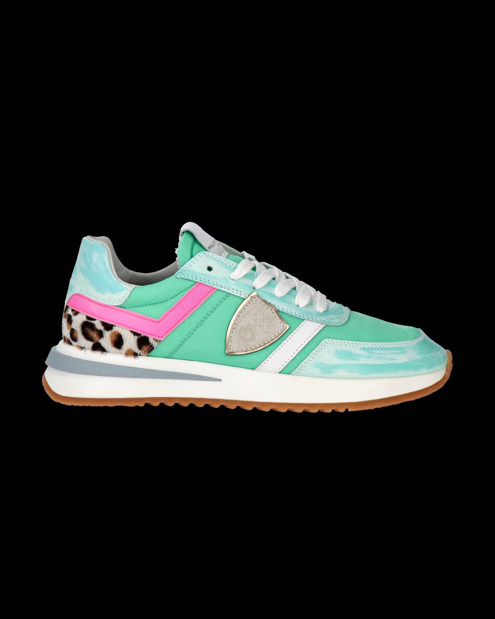 Philippe Model Sneakers Tropez 2.1 da Donna Verde acqua in Tessuto Tecnico Offerta