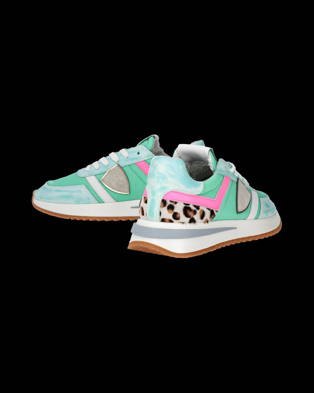 Philippe Model Sneakers Tropez 2.1 da Donna Verde acqua in Tessuto Tecnico Offerta