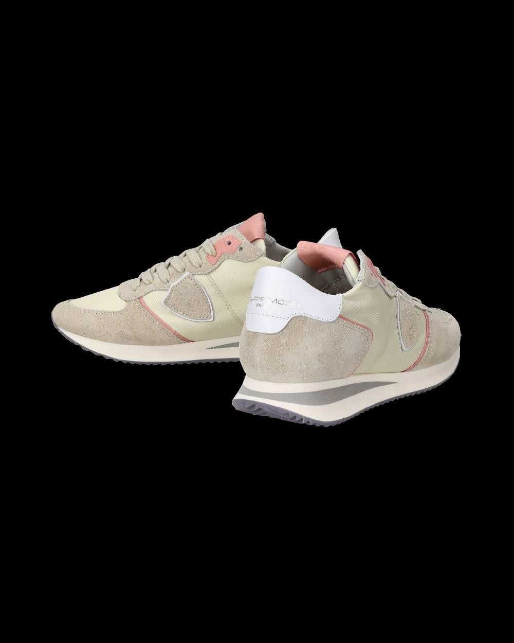 Philippe Model Sneakers Trpx da Donna Rosa Latte in Tessuto Tecnico Outlet