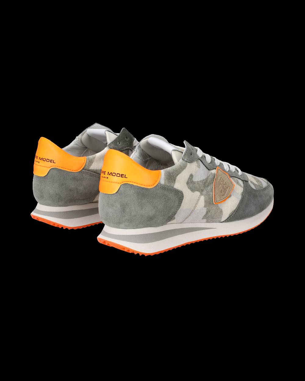 Philippe Model Sneakers Trpx da Uomo Verdi e Arancioni in Tessuto Tecnico Saldi