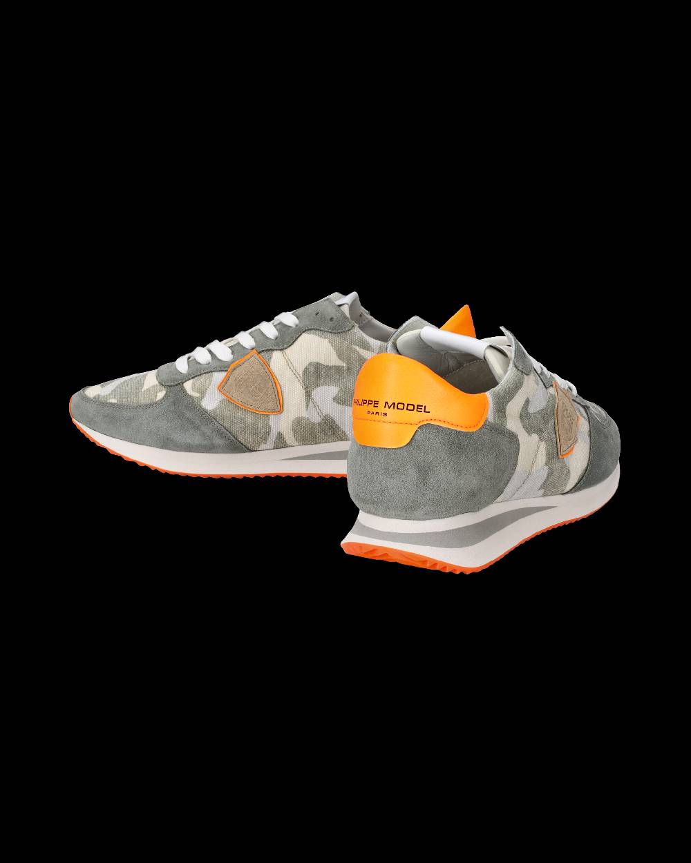 Philippe Model Sneakers Trpx da Uomo Verdi e Arancioni in Tessuto Tecnico Saldi