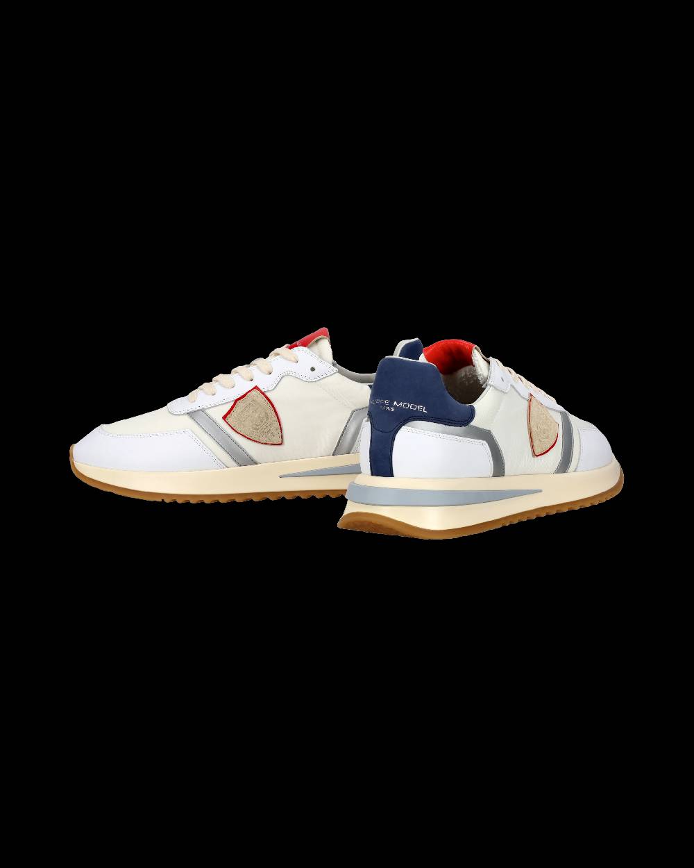 Philippe Model Sneaker casual Tropez 2.1 da uomo in nylon e pelle - Bianco, blu e rosso Offerte