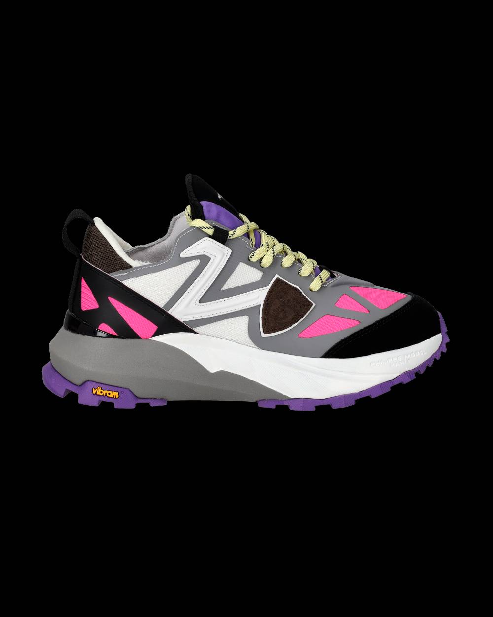 Philippe Model Sneakers Rocx da Donna Fucsia e Bianche in Tessuto Tecnico Saldi Di Fabbrica