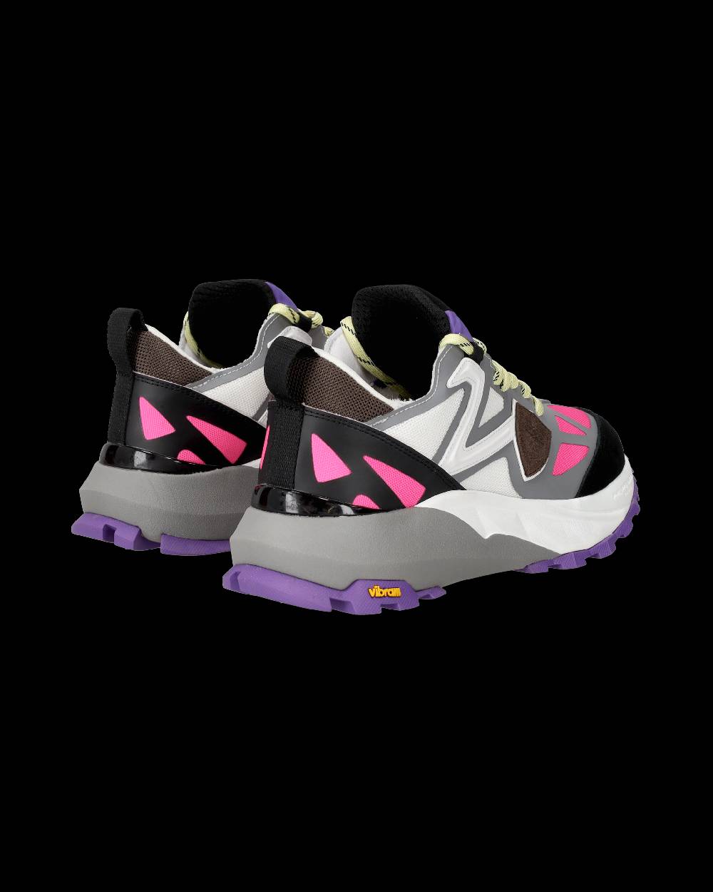 Philippe Model Sneakers Rocx da Donna Fucsia e Bianche in Tessuto Tecnico Saldi Di Fabbrica