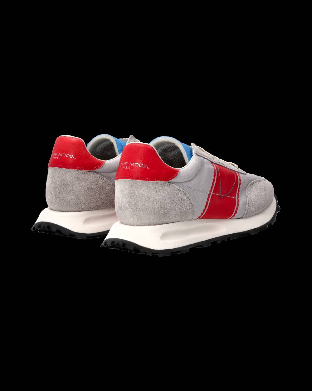 Philippe Model Sneaker Running Tour Uomo, Grigio e Rosso Negozio