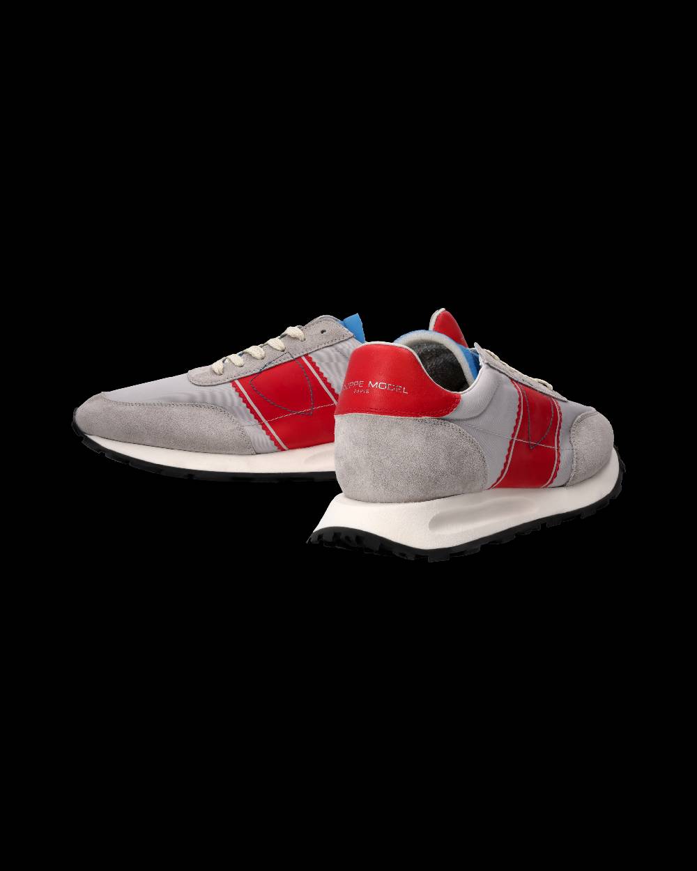 Philippe Model Sneaker Running Tour Uomo, Grigio e Rosso Negozio