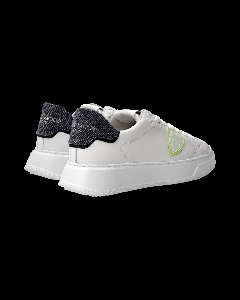 Philippe Model Sneaker Temple Uomo, Bianco e Blu Nuova