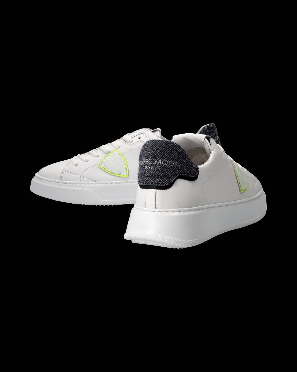 Philippe Model Sneaker Temple Uomo, Bianco e Blu Nuova