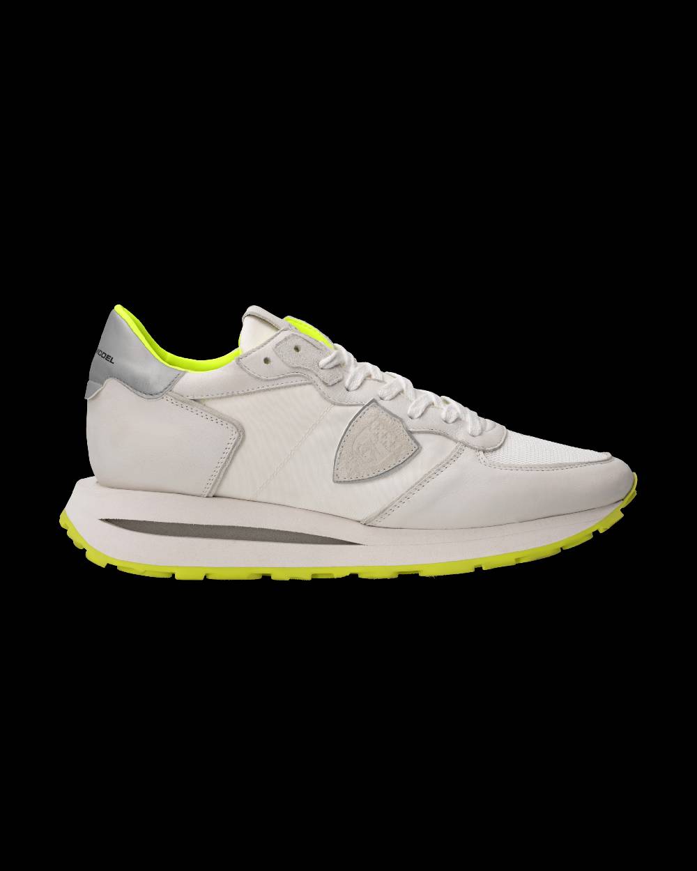 Philippe Model Sneaker Tropez Haute Uomo, Bianco e Giallo Fluo Prezzo di fabbrica