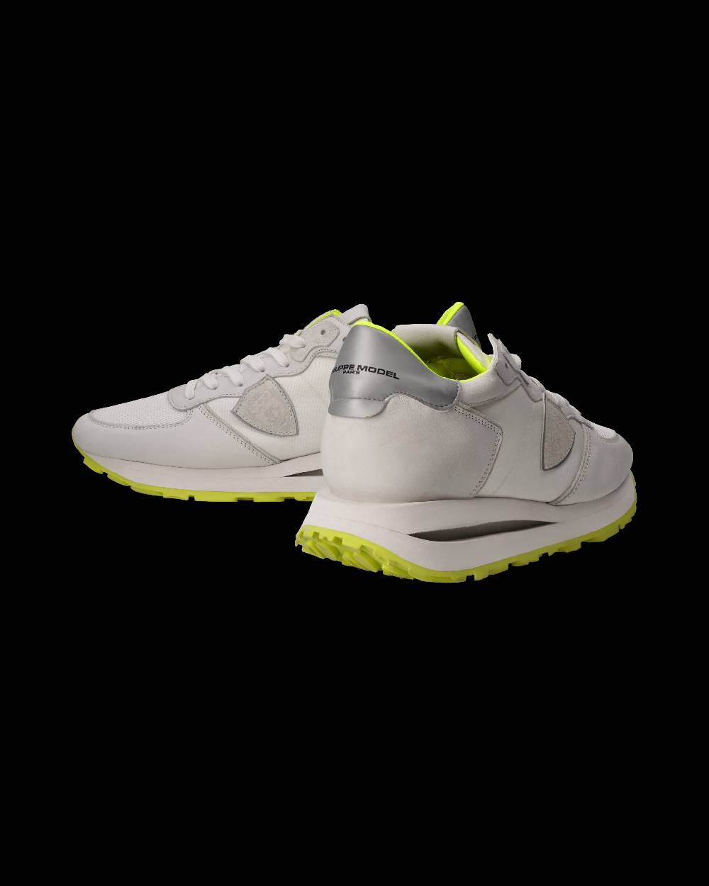 Philippe Model Sneaker Tropez Haute Uomo, Bianco e Giallo Fluo Prezzo di fabbrica