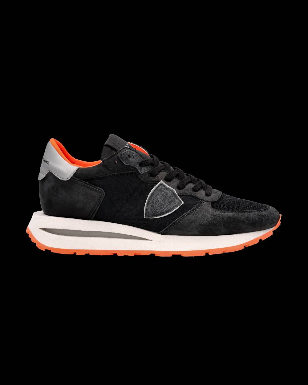 Philippe Model Sneaker Tropez Haute Uomo, Nero e Arancio Offerta speciale