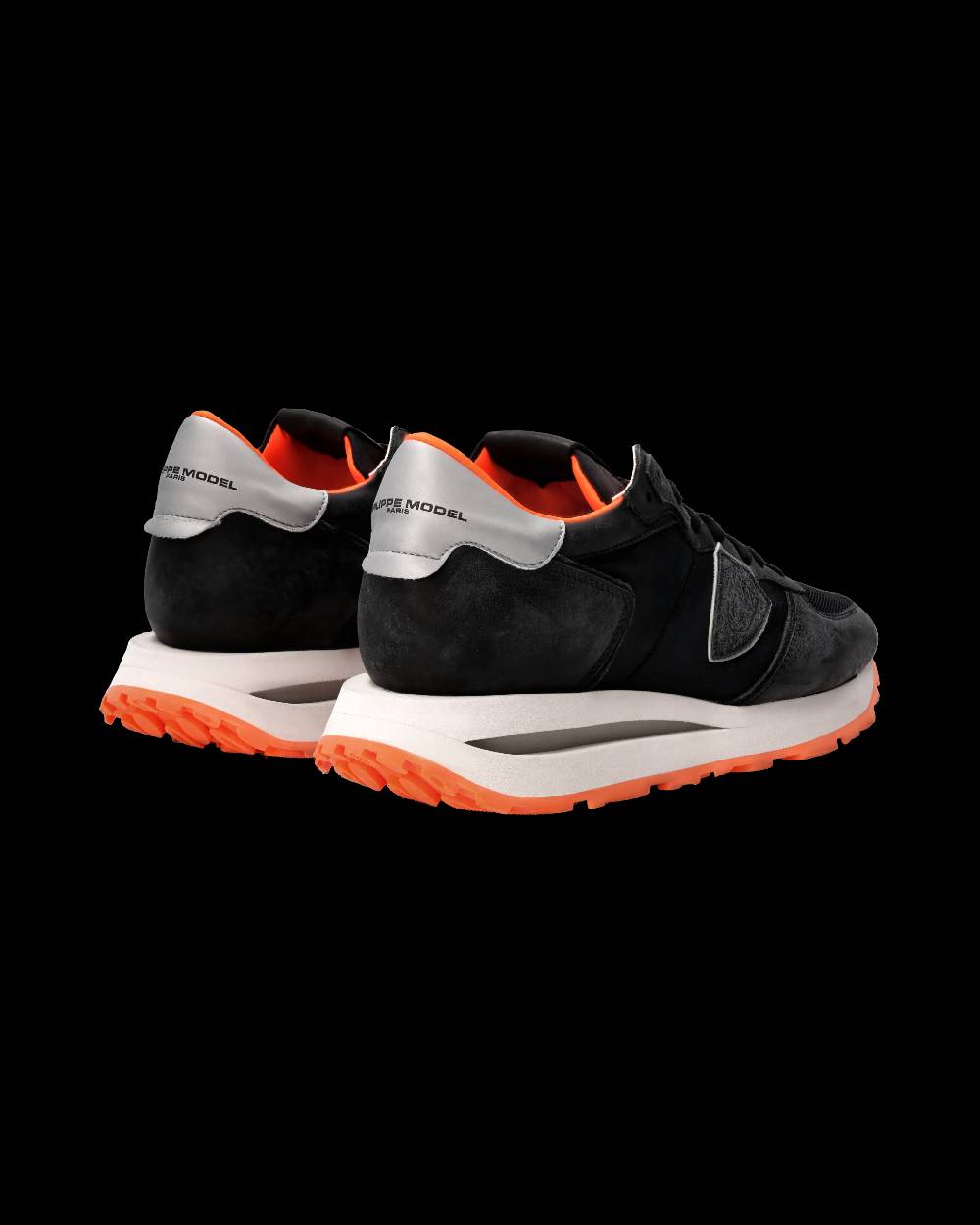 Philippe Model Sneaker Tropez Haute Uomo, Nero e Arancio Offerta speciale