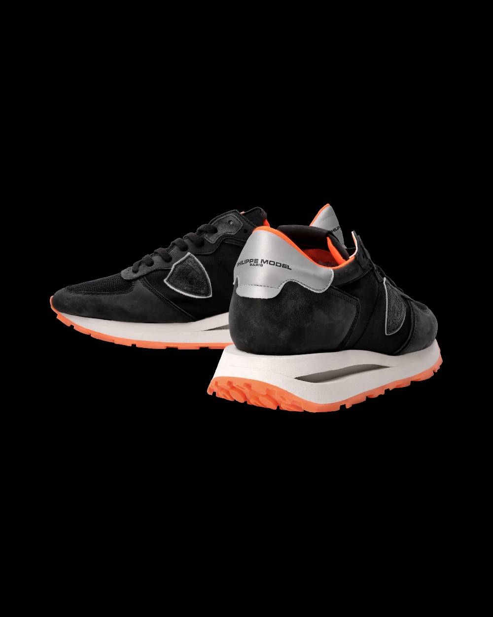 Philippe Model Sneaker Tropez Haute Uomo, Nero e Arancio Offerta speciale