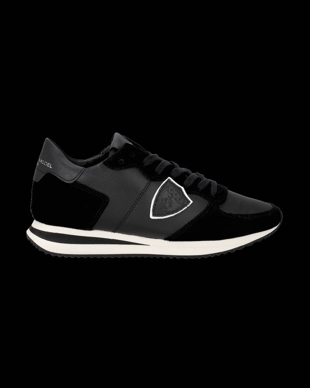 Philippe Model Sneakers basse casual Trpx da Uomo in pelle - nero Offerta natalizia