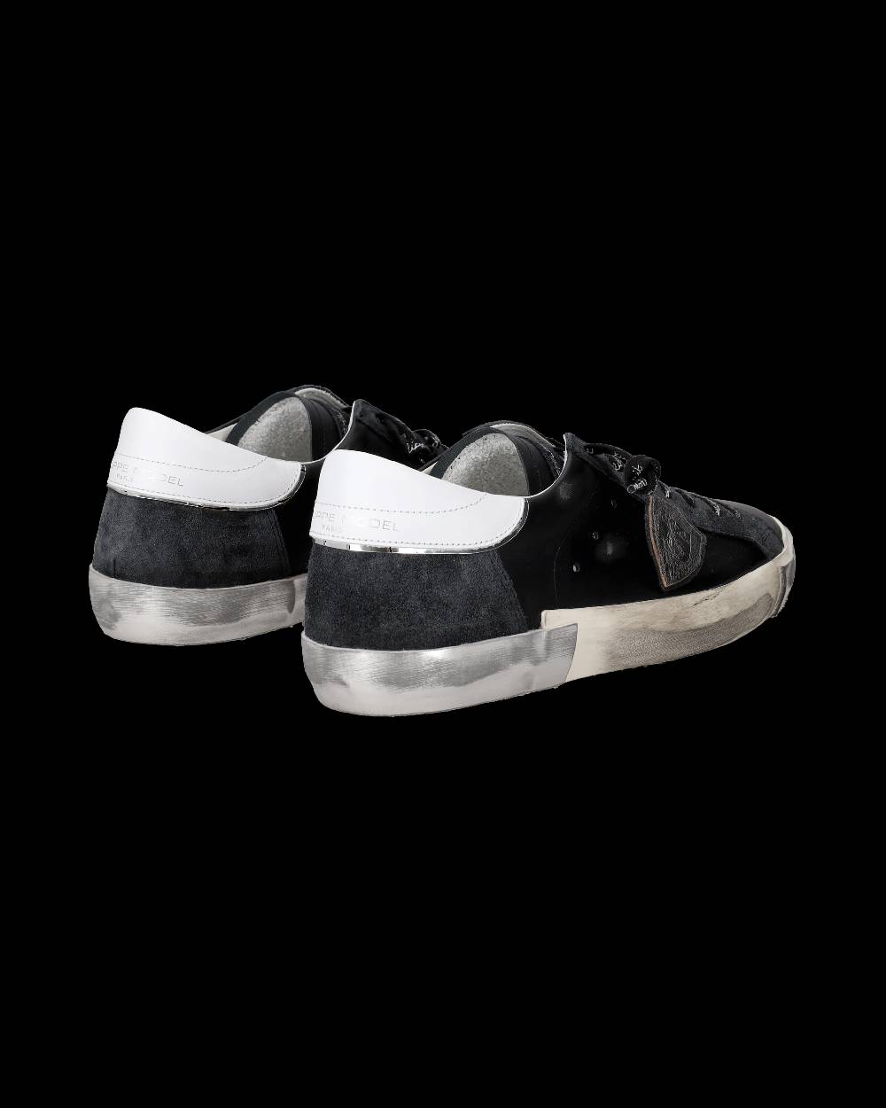 Philippe Model Sneaker bassa Prsx uomo - nero e argento Latest fashion
