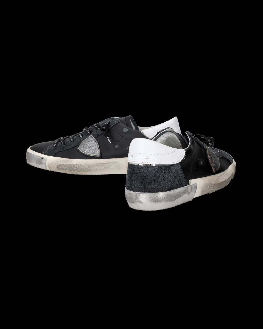 Philippe Model Sneaker bassa Prsx uomo - nero e argento Latest fashion