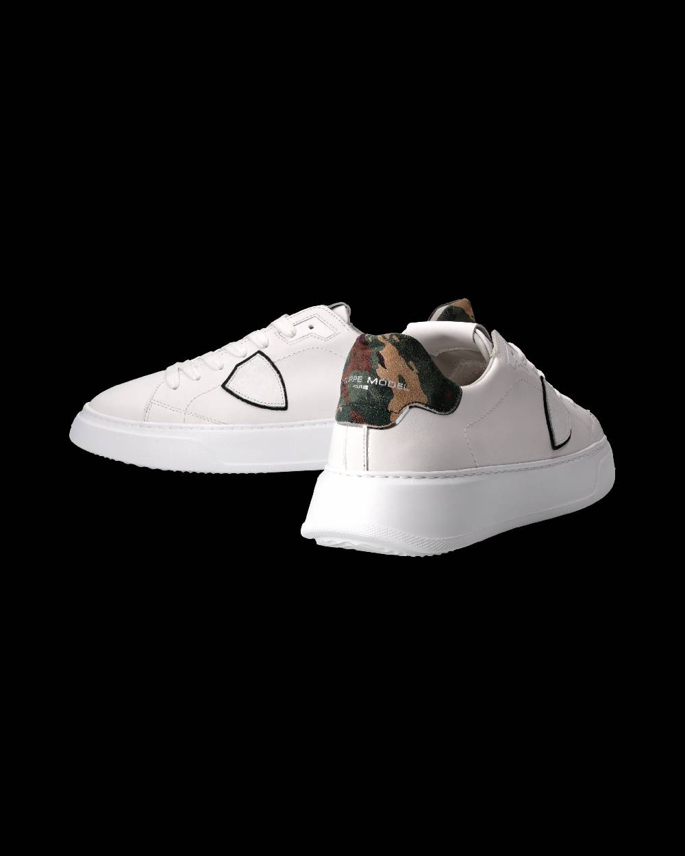 Philippe Model Sneaker Temple Uomo, Bianco e Nero Offerte giornaliere