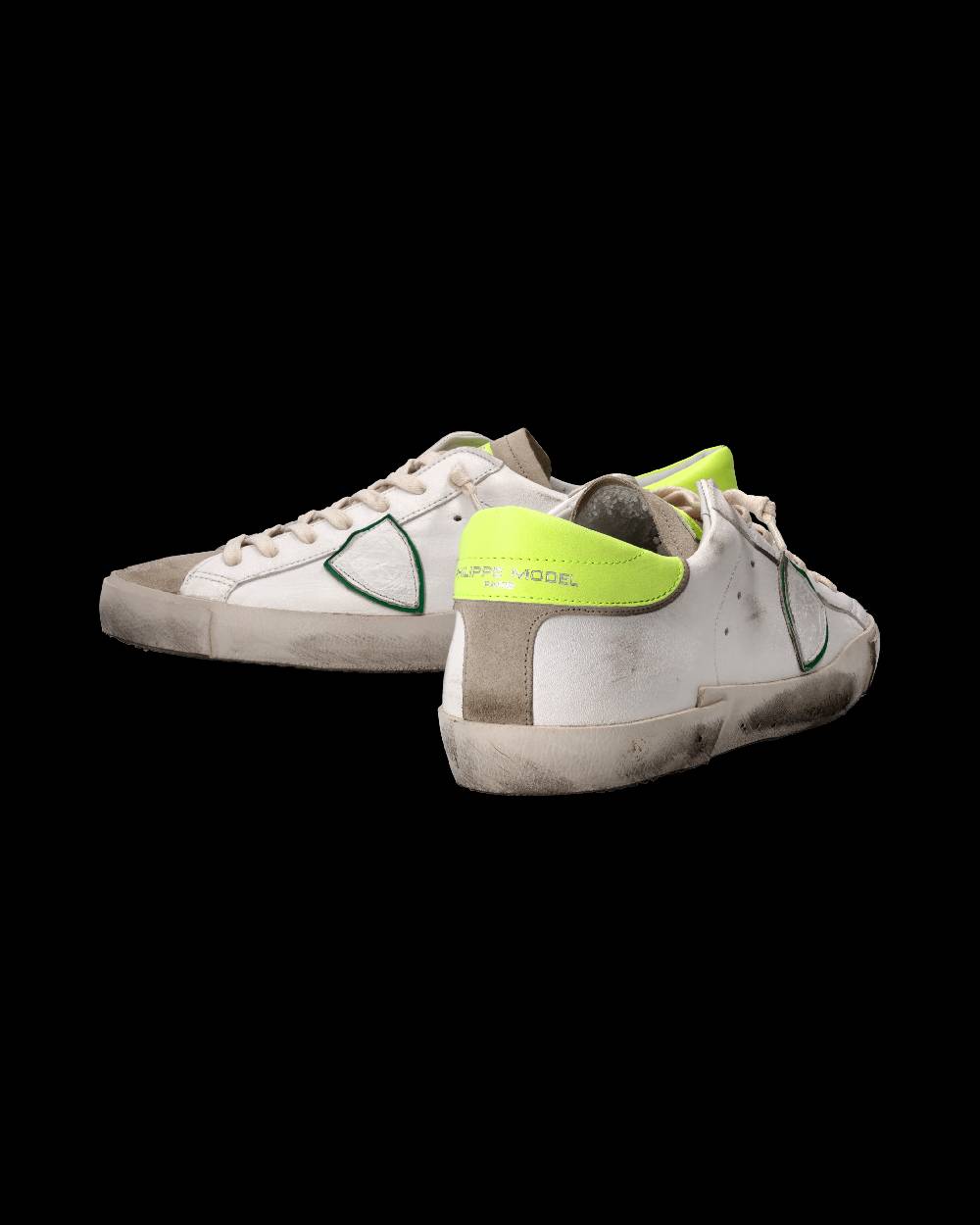 Philippe Model Sneaker Prsx Uomo, Bianco e Giallo Fluo Prezzo basso