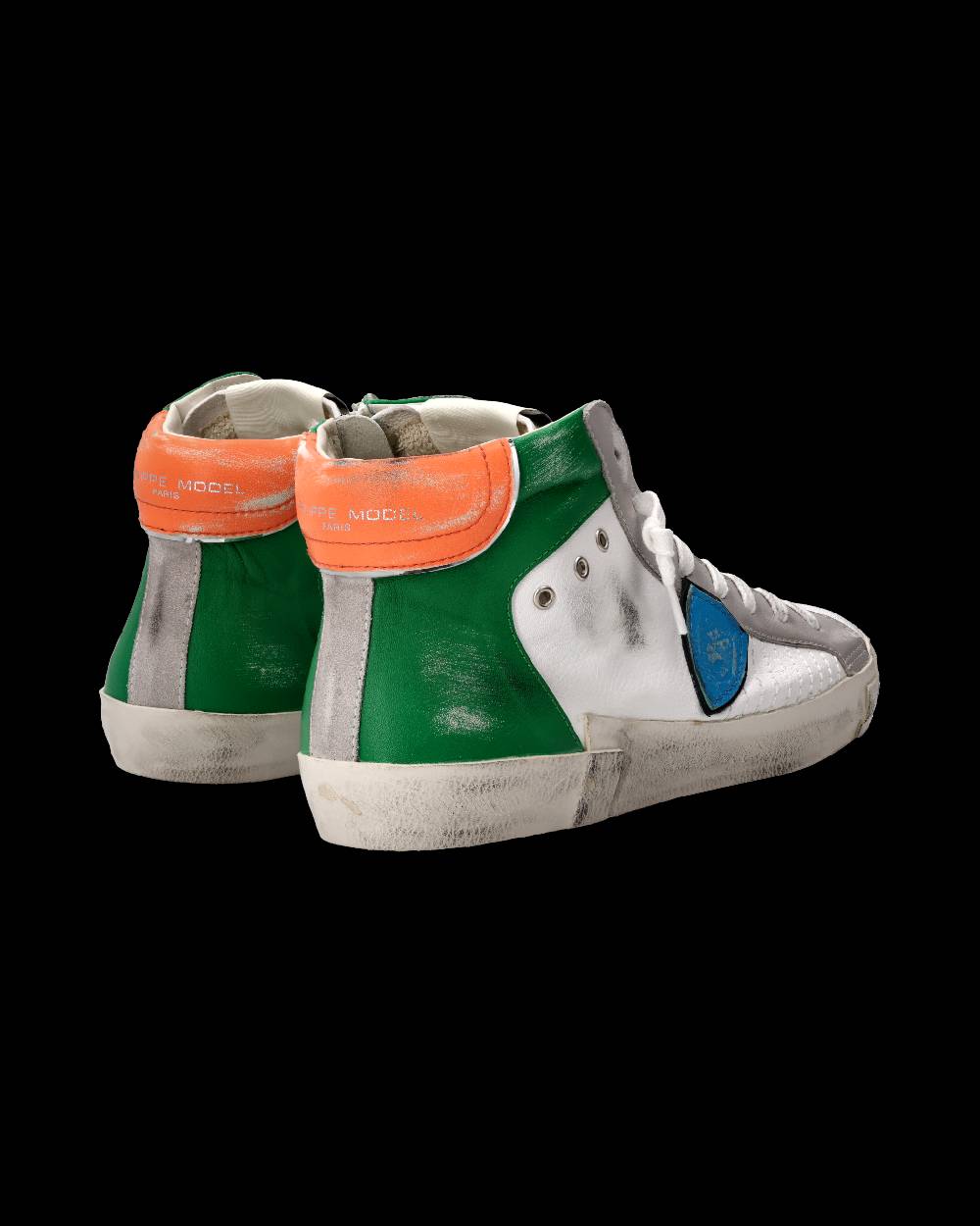 Philippe Model Sneaker Prsx Uomo, Bianco e Verde Ultimi tre giorni