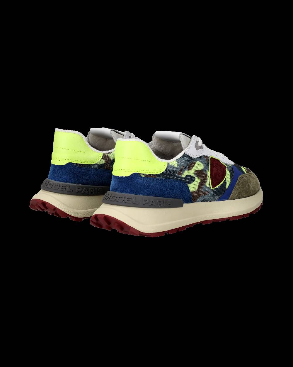 Philippe Model Sneaker running basse Antibes uomo - camouflage, verde e giallo Enormi sconti