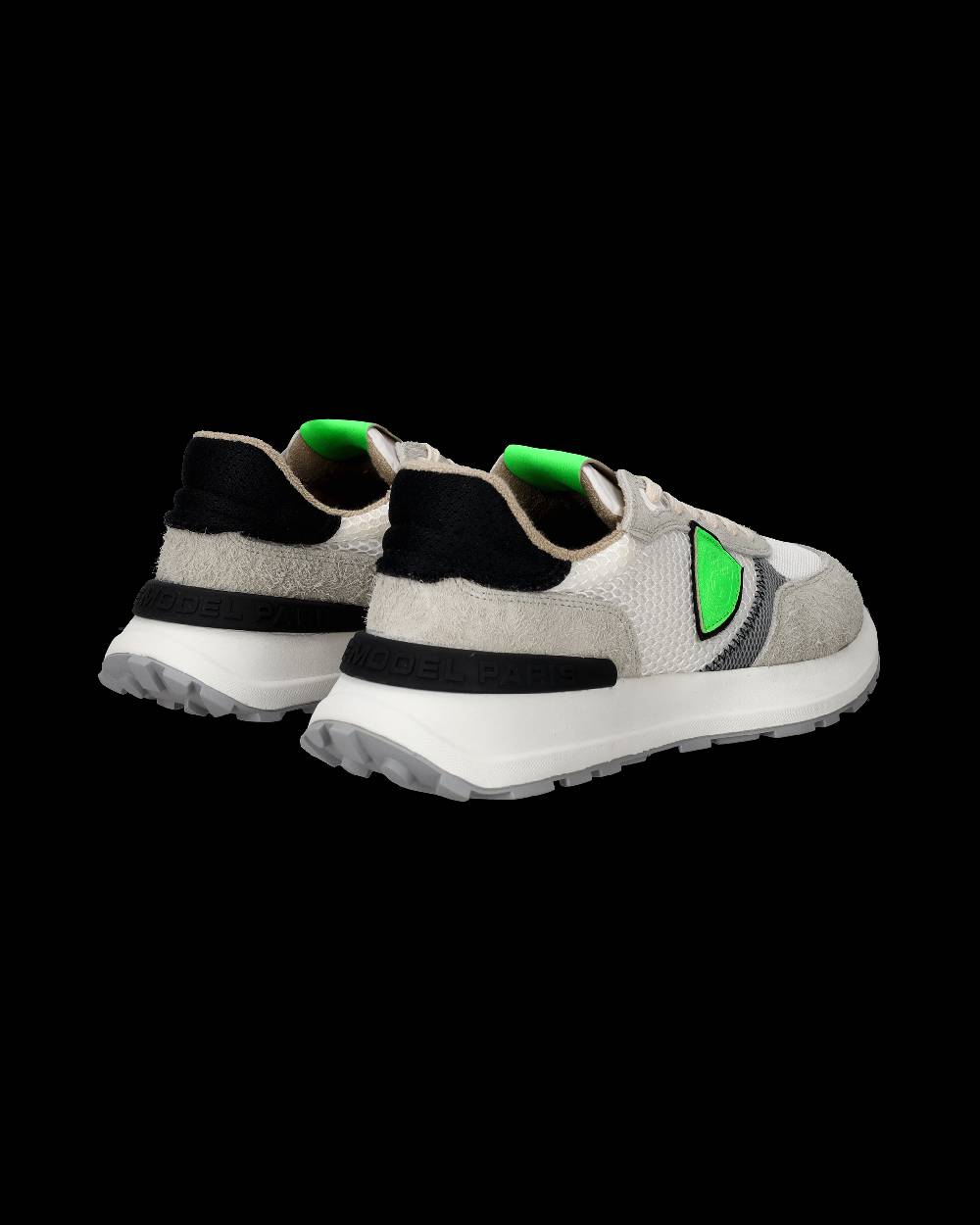 Philippe Model Sneakers Antibes da Uomo Bianche e Verdi in Tessuto Tecnico E Pelle 50% di sconto con spedizione gratuita