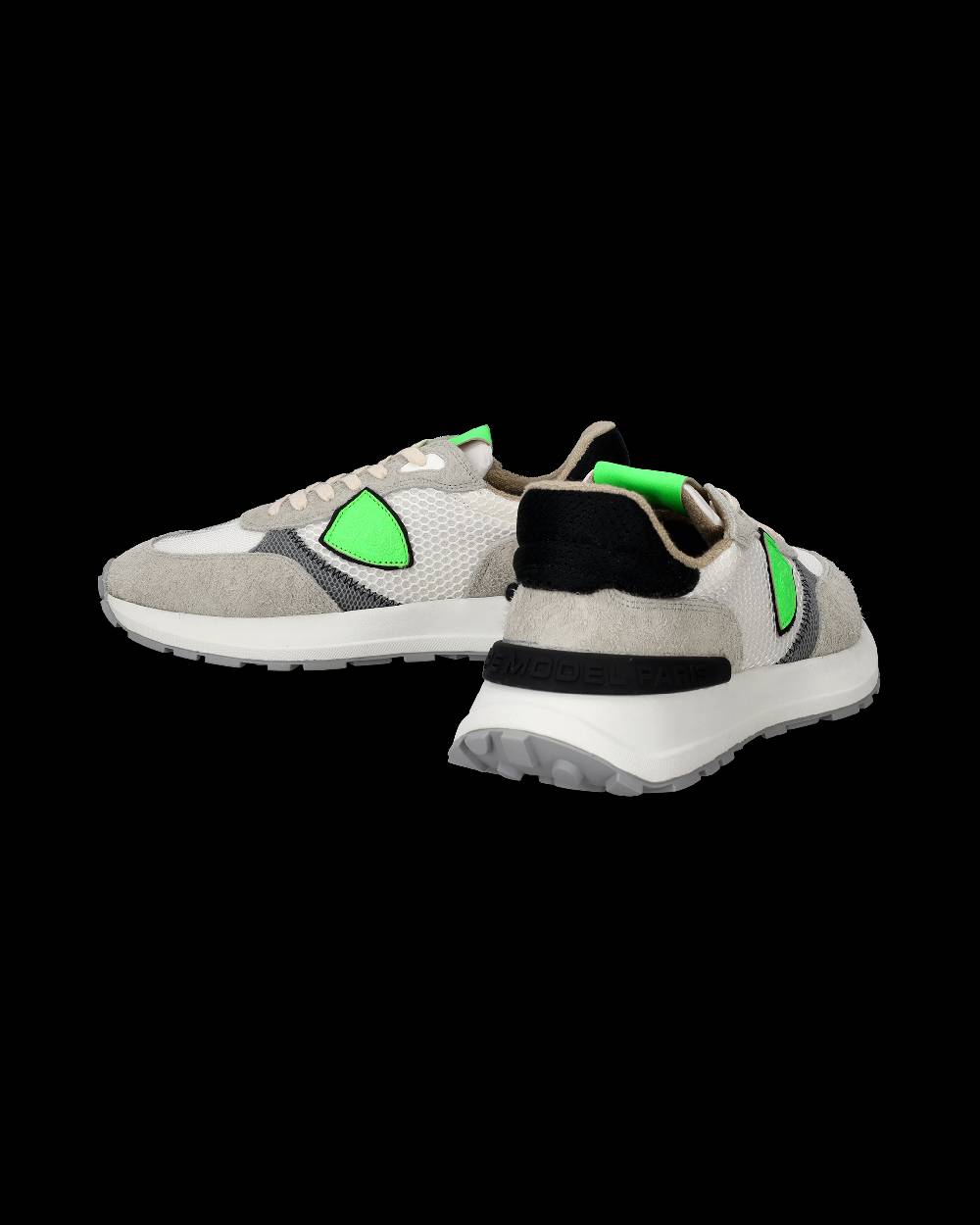 Philippe Model Sneakers Antibes da Uomo Bianche e Verdi in Tessuto Tecnico E Pelle 50% di sconto con spedizione gratuita
