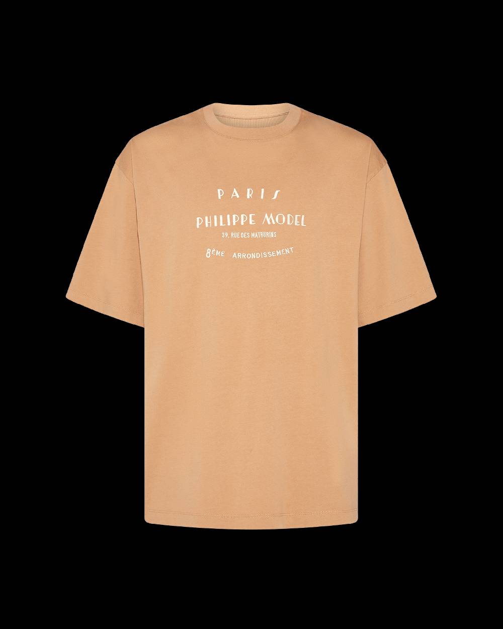Philippe Model T-Shirt Maurice da Uomo Marrone in Jersey Duty-free