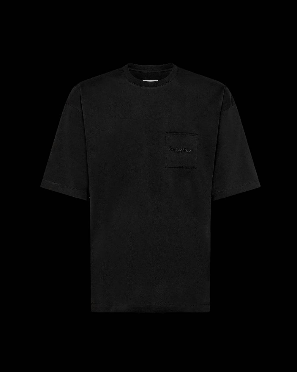Philippe Model T-Shirt Maurice da Uomo Nera in Jersey 50% di sconto per tempo limitato
