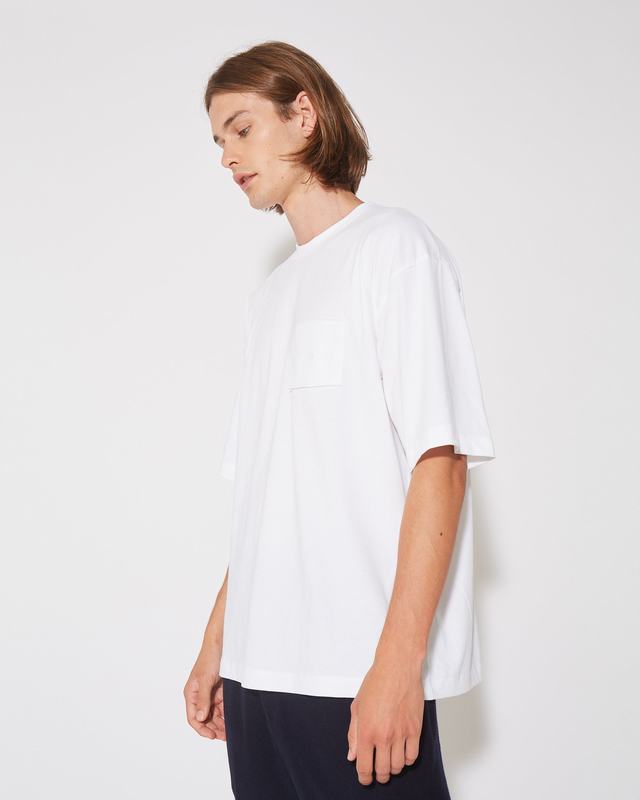 Philippe Model T-Shirt Maurice da Uomo Bianca in Jersey Sconti questo mese