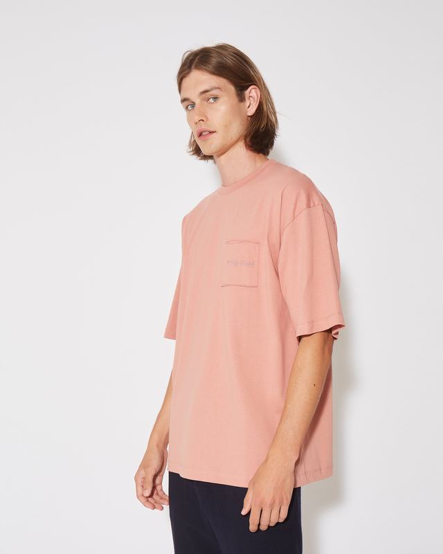 Philippe Model T-Shirt Maurice da Uomo Rosa in Jersey 2025