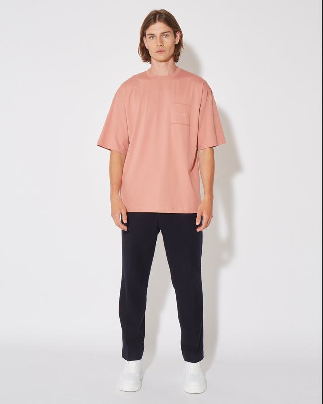 Philippe Model T-Shirt Maurice da Uomo Rosa in Jersey 2025
