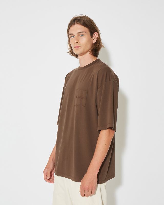 Philippe Model T-Shirt Maurice da Uomo Marrone Noce in Jersey Italy