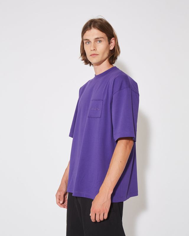 Philippe Model T-Shirt Maurice da Uomo Viola in Jersey Italia