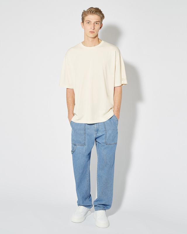 Philippe Model T-Shirt Maurice da Uomo Beige ecru in Jersey Online